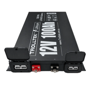 Trolltek™ 12V LiFePO4 Lithium Slimline Battery 4WD Bundle – Charge While Driving (DC)