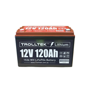 Trolltek™ 12V LiFePO4 Lithium Battery with Bluetooth app