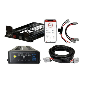 Trolltek™ 12V LiFePO4 Lithium Slimline Battery 4WD Bundle – Charge While Driving (DC)