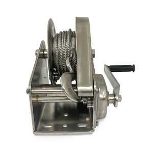 high quality stainless steel manual winch