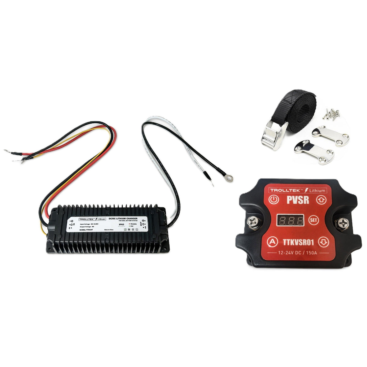 Trolltek™ 12V LiFePO4 Lithium Battery DC Bundle