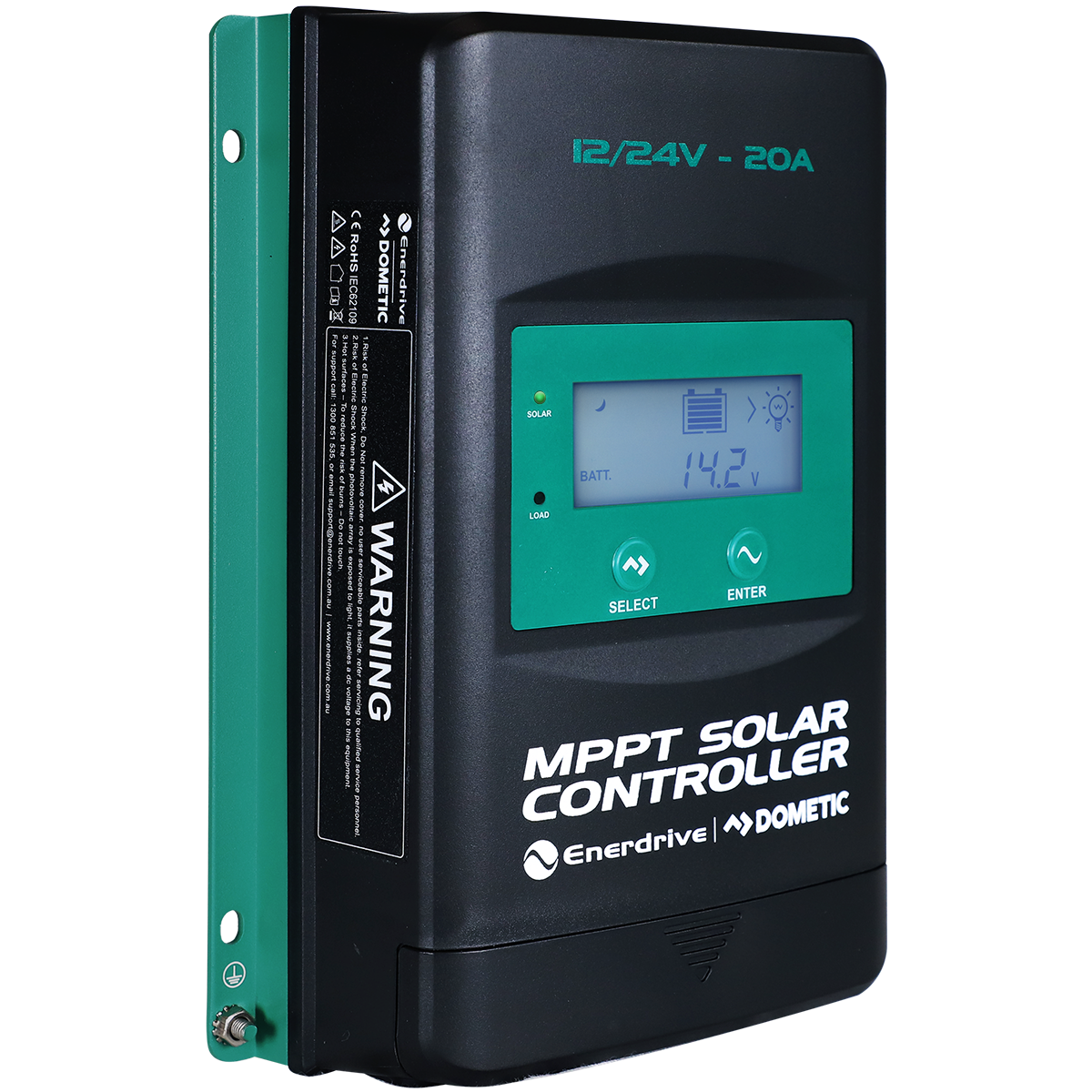Enerdrive MPPT Solar Controller w/Display - 12/24V