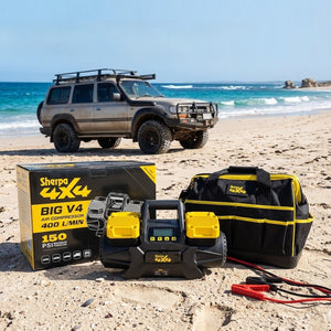 Sherpa 4x4 'BIG V4' Quad-Air Bundle – (400 L/min) 4-Tyre Inflation System