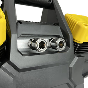Sherpa 4x4 'BIG V4' Air Compressor (400 L/min) with Pre-set Pressure Control System - 12V & 24V