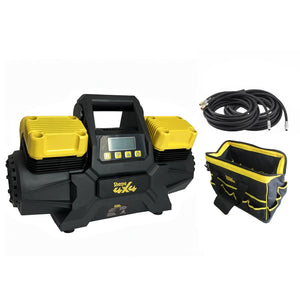 Sherpa 4x4 'BIG V4' Air Compressor (400 L/min) with Pre-set Pressure Control System - 12V & 24V
