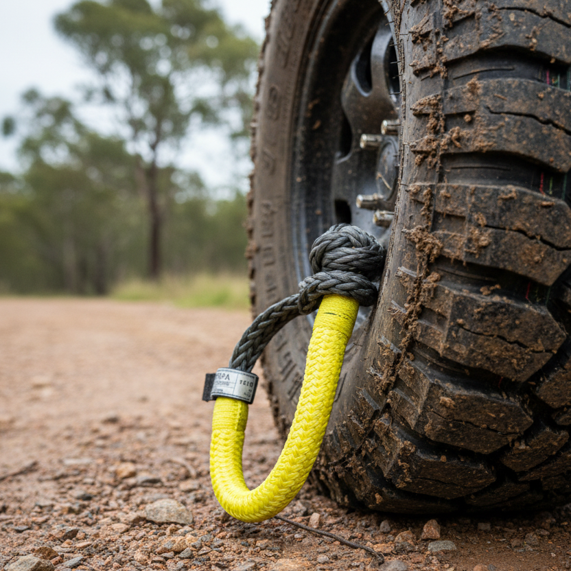 dyneema synthetic rope shackle loop
