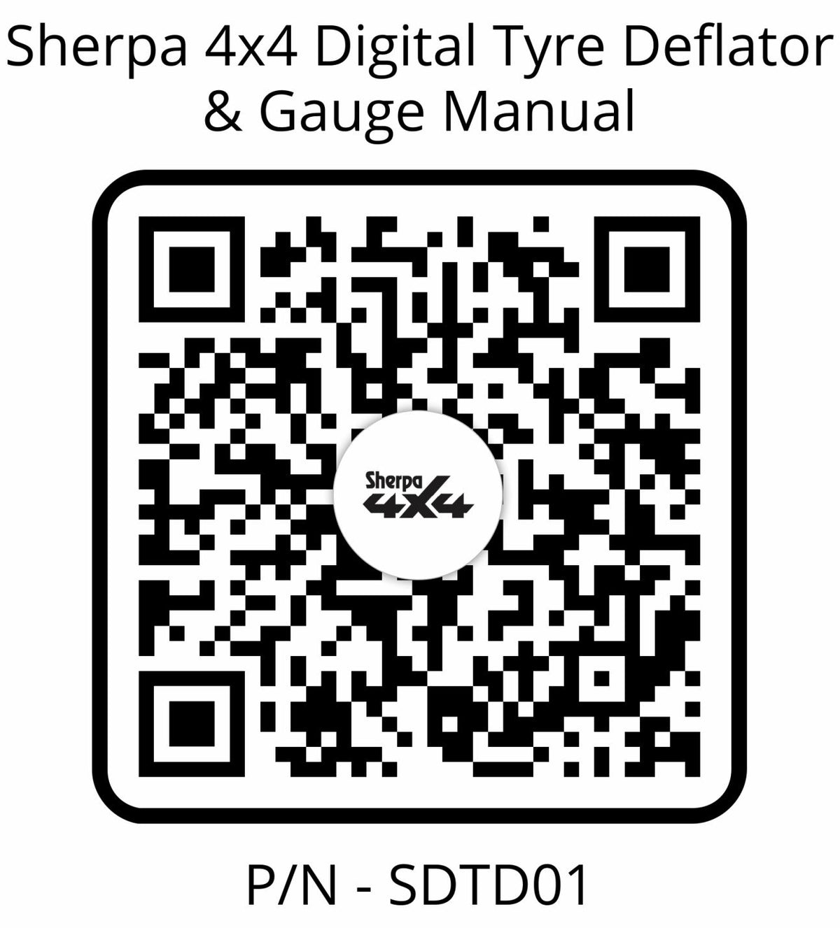 Sherpa 4x4 Digital Tyre Deflator &amp; Gauge with Quick Connect Fittings