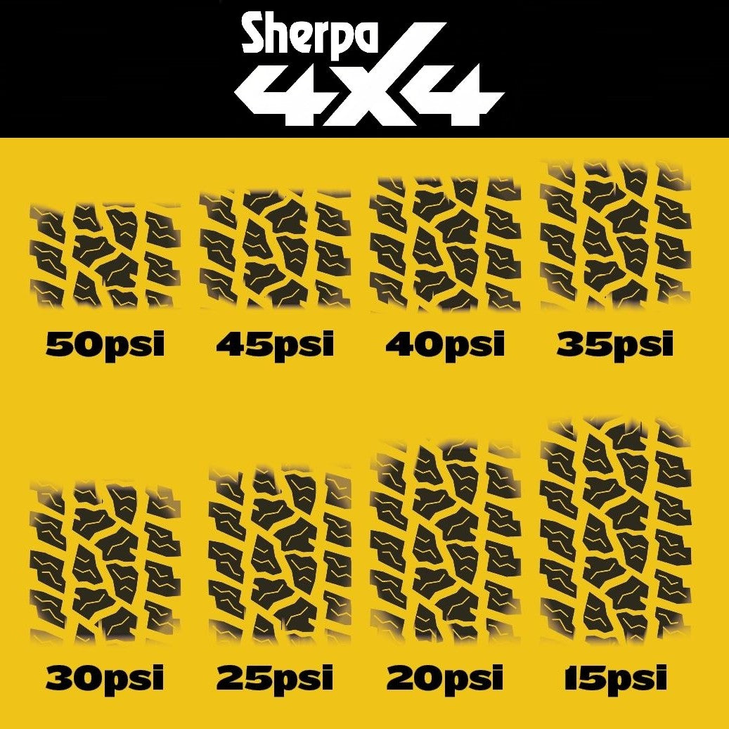 Sherpa 4x4 Digital Tyre Deflator &amp; Gauge with Quick Connect Fittings