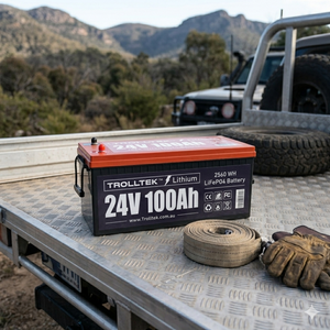 Trolltek™ 24V LiFePO4 Lithium Battery with Bluetooth app