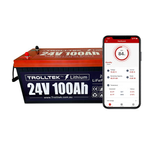 Trolltek™ 24V LiFePO4 Lithium Battery DC Bundle