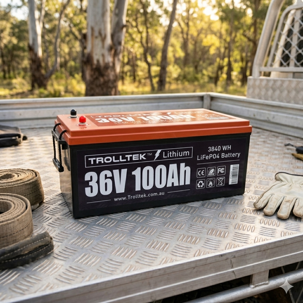 Trolltek™ 36V LiFePO4 Lithium Battery with Bluetooth app