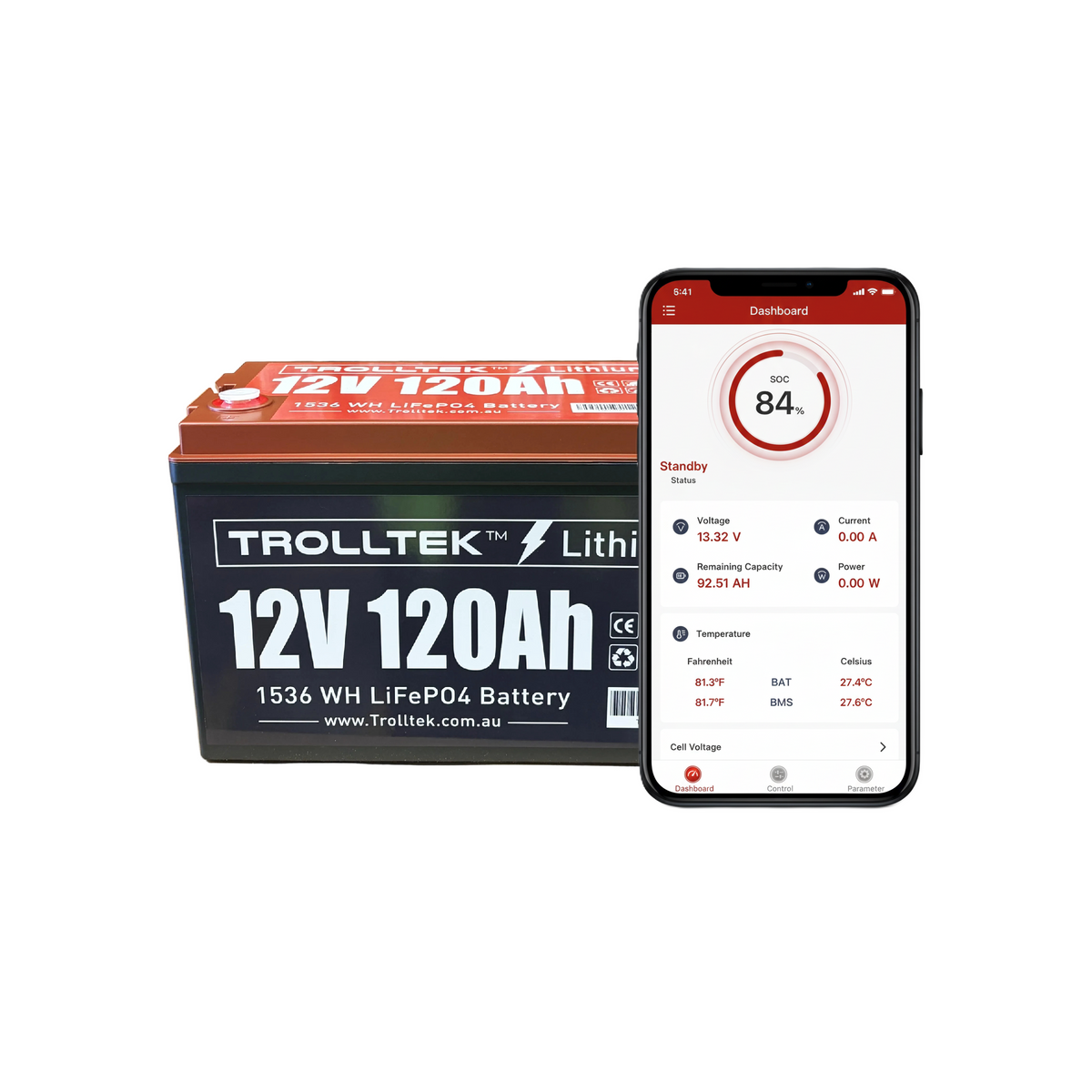 Trolltek™ 12V LiFePO4 Lithium Battery 4WD Bundle – Charge While Driving (DC)