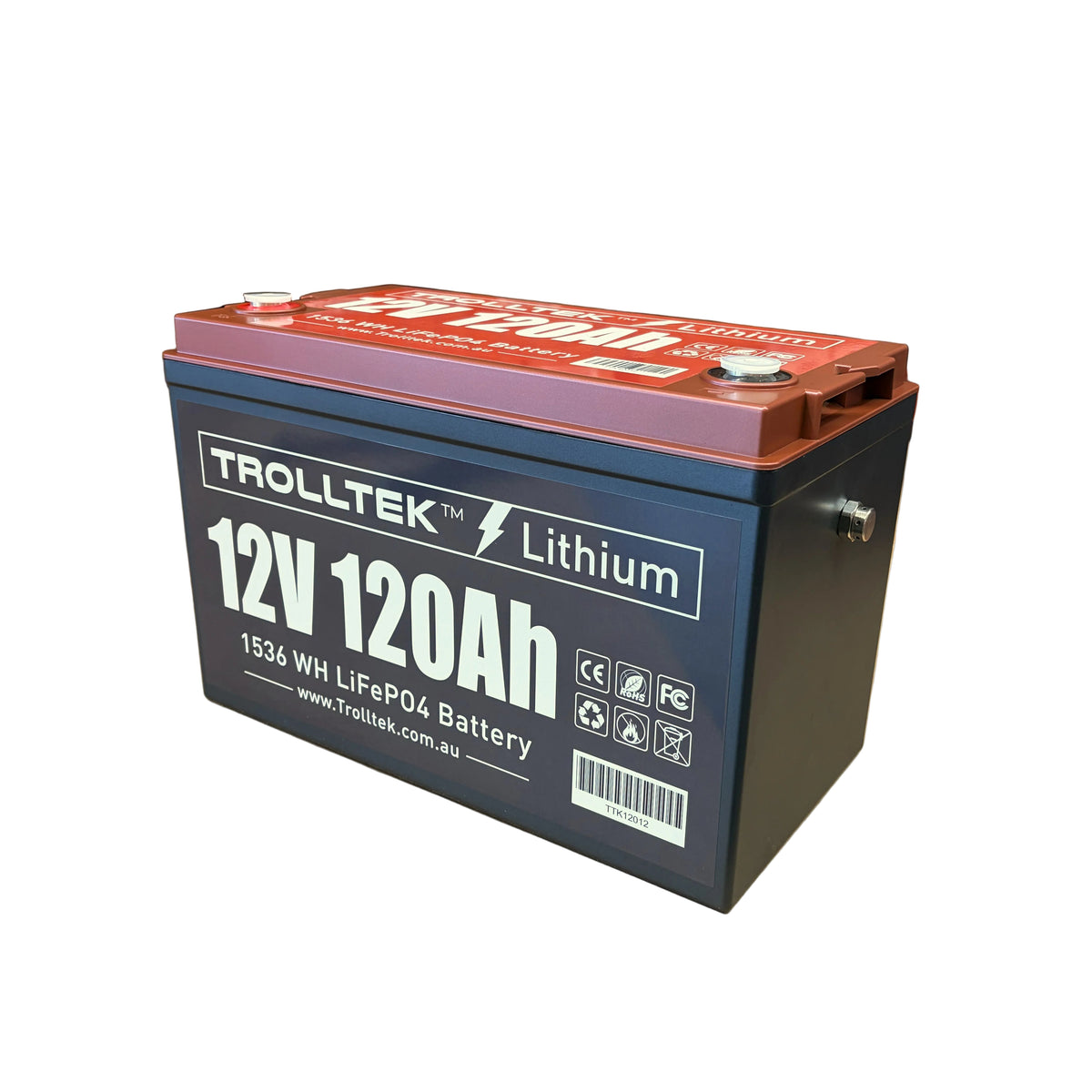 Trolltek™ 12V LiFePO4 Lithium Battery with Bluetooth app