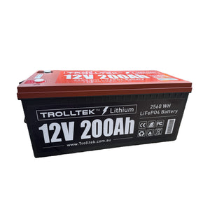 Trolltek™ 12V LiFePO4 Lithium Battery with Bluetooth app