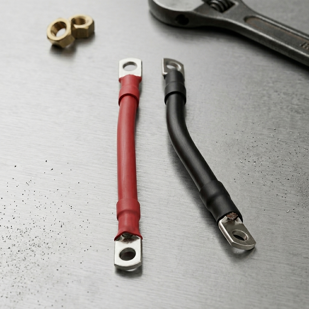 Sherpa 4x4 Battery Linking Cables - 1/0 AWG / 50 mm² x 300mm with M8 Ring Terminals