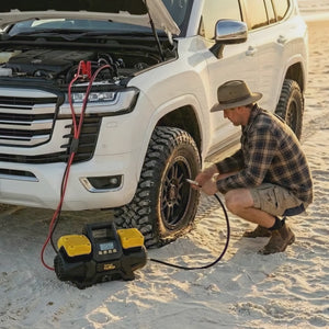 Sherpa 4x4 'BIG V4' Air Compressor (400 L/min) with Pre-set Pressure Control System - 12V & 24V